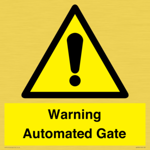 Warning Automated Gate